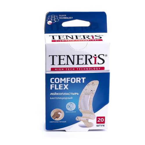 Пластырь Teneris Comfort Flex бактерицидный на полимерной основе 20 шт. в Аптека от склада