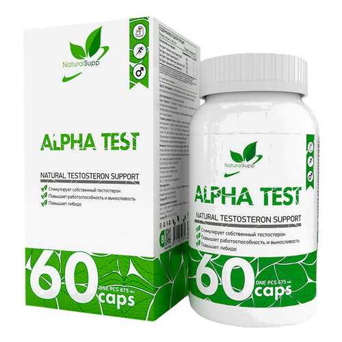 Бустер тестостерона NaturalSupp Alpha Test 675 мг капсулы 60 шт. в Аптека от склада