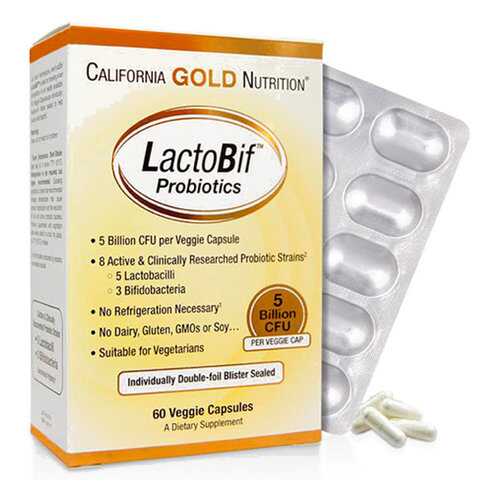 Пробиотик California Gold Nutrition LactoBif Probiotic 30 млрд КОЕ капсулы 60 шт. в Аптека от склада