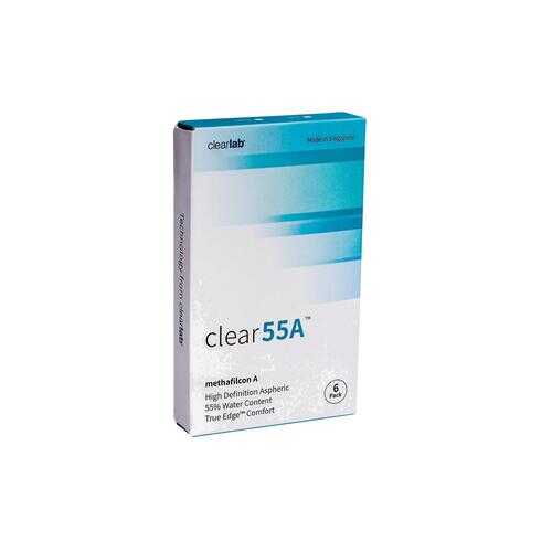 Контактные линзы ClearLab Clear 55 A 6 линз R 8.7 -01,25 в Аптека от склада