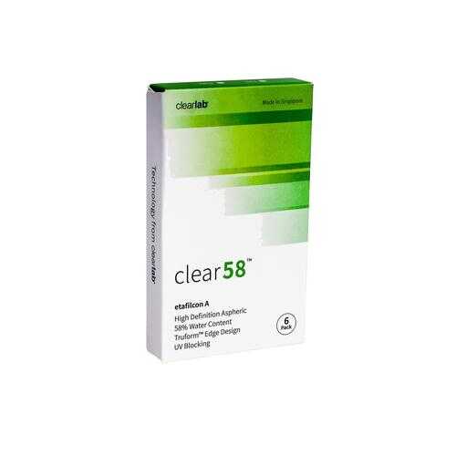 Контактные линзы ClearLab Clear 58 6 линз R 8.3 -01,25 в Аптека от склада