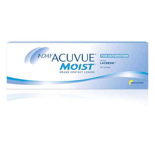 Контактные линзы 1-Day Acuvue Moist for Astigmatism 30 линз -0,25/-0,75/110 в Аптека от склада