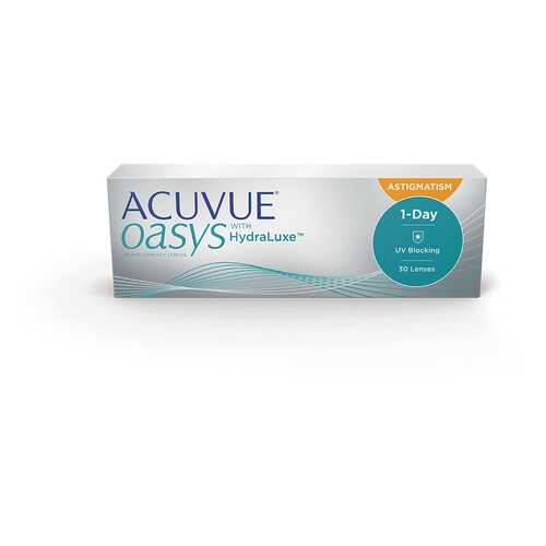 Контактные линзы Acuvue Oasys 1-Day with HydraLuxe for Astigmatism 30 линз -0,25/-1,25/10 в Аптека от склада