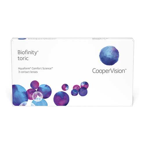 Линзы контактные CooperVision Biofinity Toric 3 шт. -2,25/0,75/120 в Аптека от склада