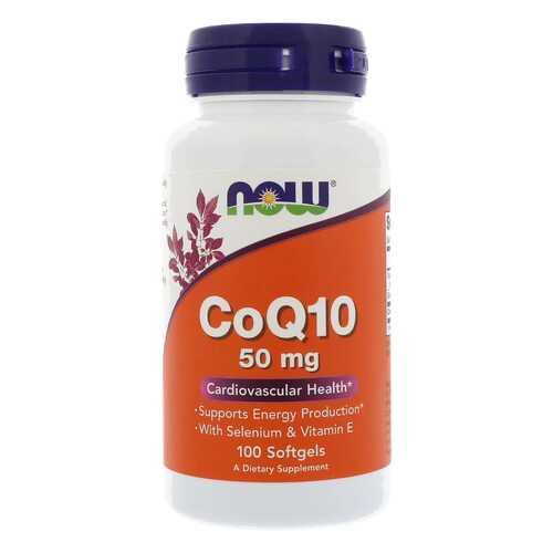 Коэнзим, витамин E NOW CoQ10 + Vit E 100 капс. в Аптека от склада