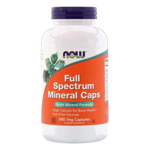 Минеральный комплекс NOW Full Spectrum Mineral Caps 240 капс. без вкуса в Аптека от склада