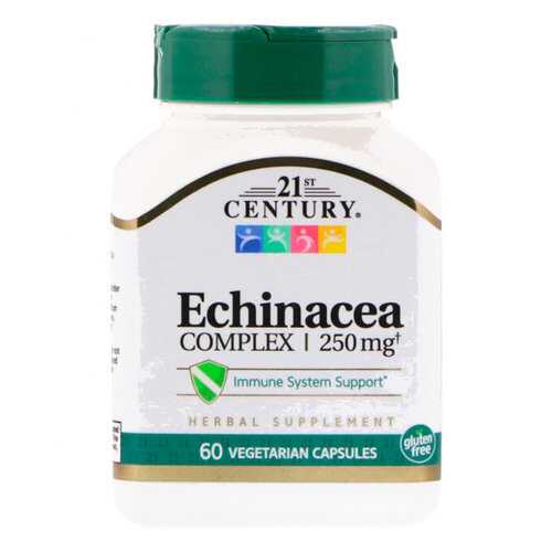 Экстракт эхинацеи 21ST CENTURY Echinacea вег. капсулы 60 шт. в Аптека от склада